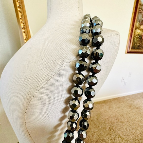 Beautiful Metallic Strand Glass Bead Necklace NWT - Picture 12 of 17
